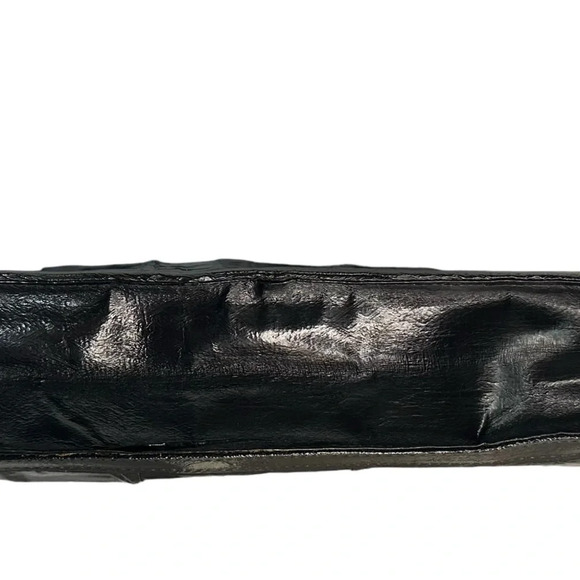 Vintage Eel Skin Clutch Shoulder Bag with Removable Strap - Picture 7 of 8